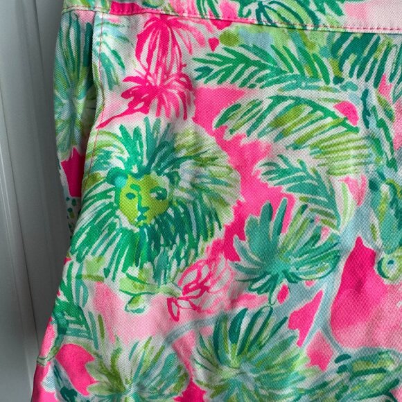 NWT Lilly Pulitzer Dahlia Short in Raz Berry Catty Shack Pattern, Size XS - Picture 3 of 8